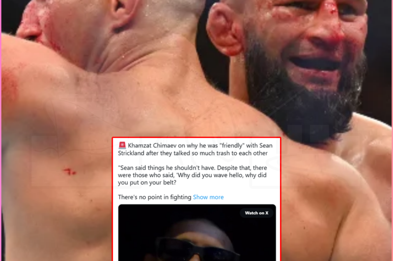 Khamzat BREAKS SILENCE on Sean Strickland SITUATION
