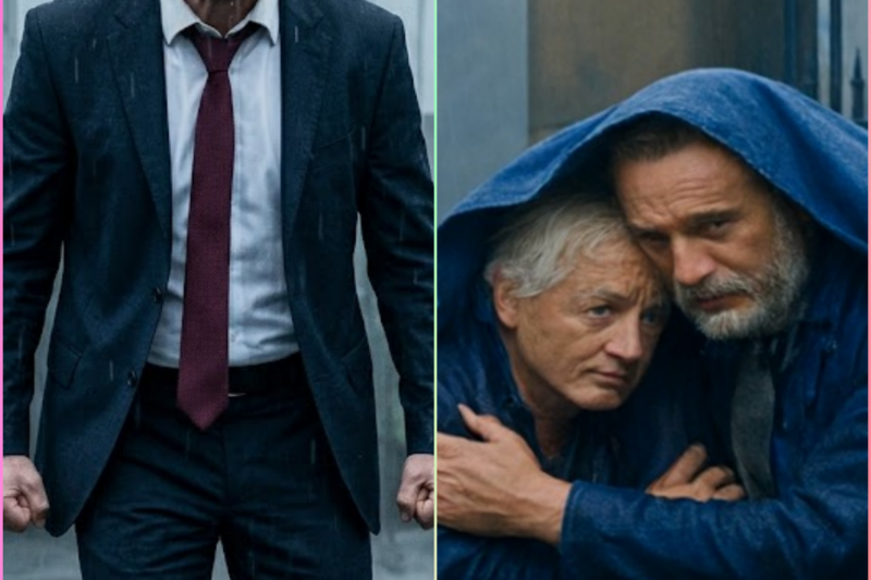 Millionaire Returns From Trip And Finds His Parents In The Rain… What They Tell Him…