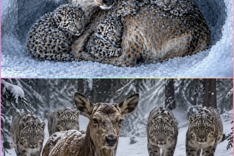A Female Deer Raised Snow Leopard Cubs. Years Later, Their Reunion Shocked Everyone!