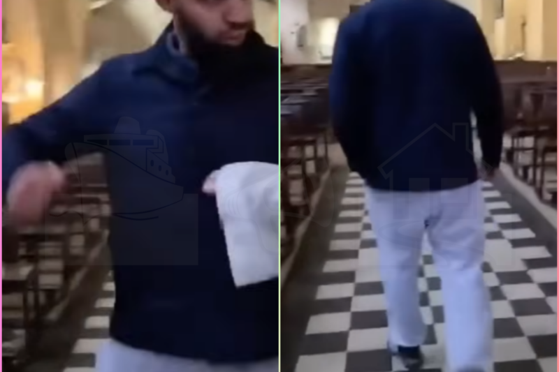 OMG! Muslim Man ERUPTS In Church And THREATENS Nun During Shocking Outburst!