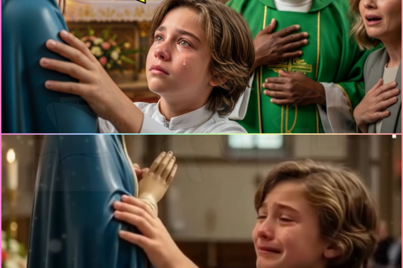 Son of Evangelical Pastor Touches the Virgin Mary’s Mantle… and What Happens Shocks Everyone!