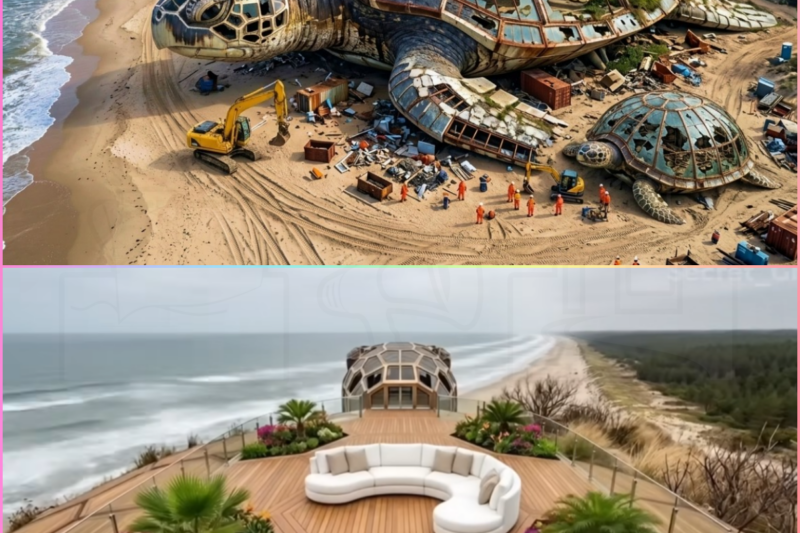 Giant Turtle Mansion Left Abandoned for Years Becomes a Luxury Resort
