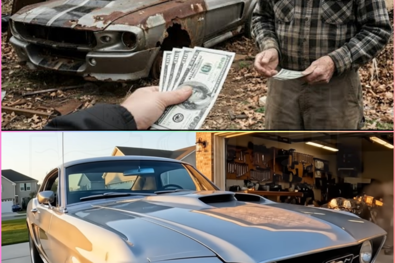 Grandpa Sold Me His Rusted Ford Mustang Eleanor 1967 for $800… I Restored It