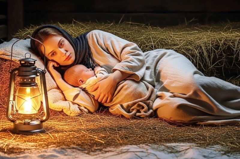 On Christmas Night, He Found Her Sleeping in the Hayloft With Her Baby — And Everything Changed.
