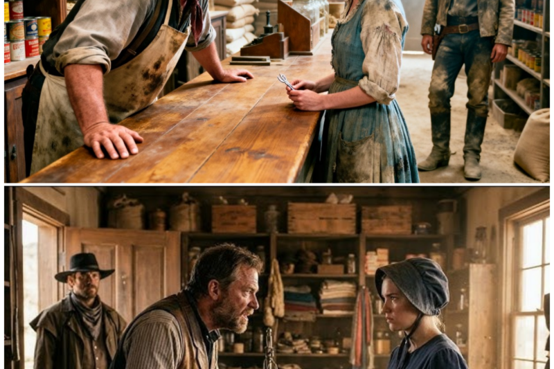 The Shopkeeper Laughed At Her Poverty, But He Didn’t See The Mountain Cowboy Watching…