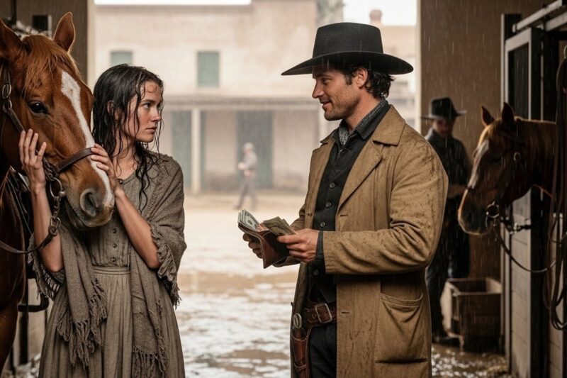 She Was Too Poor To Keep Her Horse, The Cowboy Bought It And Said “Now We Both Belong To You”