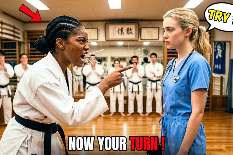 “Now Your Turn.” A Young Black Belt Mocked Her — Not Knowing She Was a Navy SEAL Combat Medic