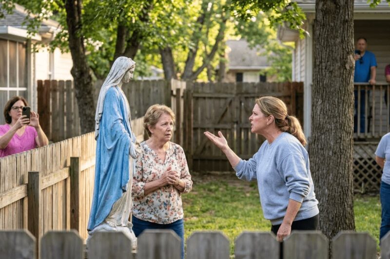Neighbor Complained About a Virgin Mary Statue in the Garden… Then Something Unexpected Began