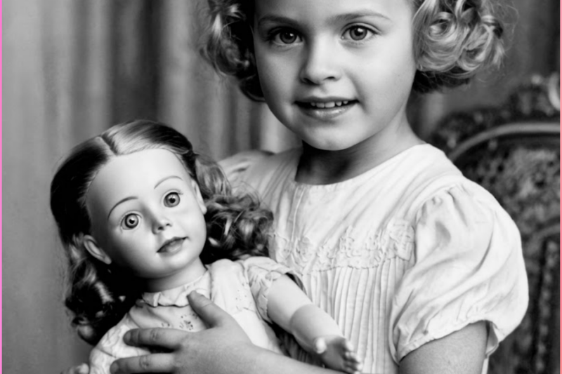 In 1907, a girl poses with her doll—until everyone freezes when they see the toy’s gaze