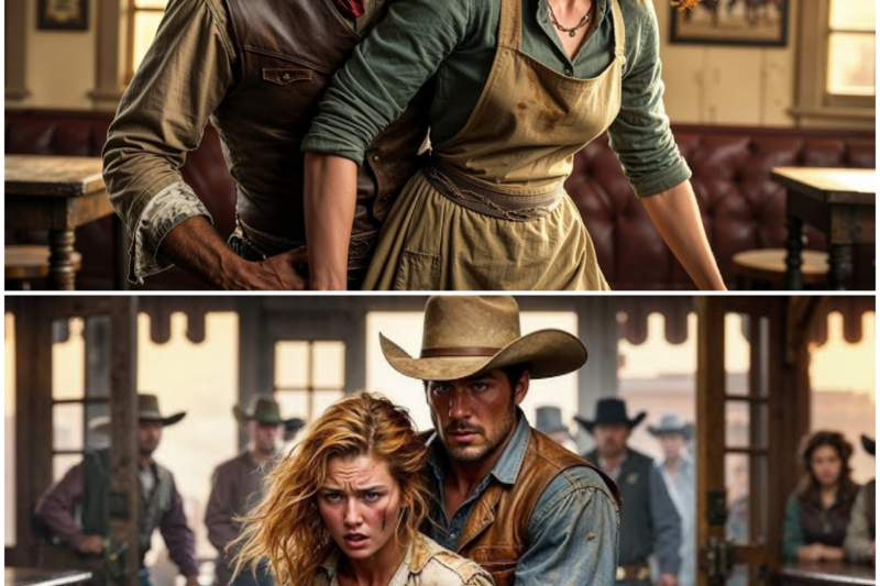 She Was Dragged Into The Saloon By Force, The Cowboy Fought His Way In And Carried Her Out