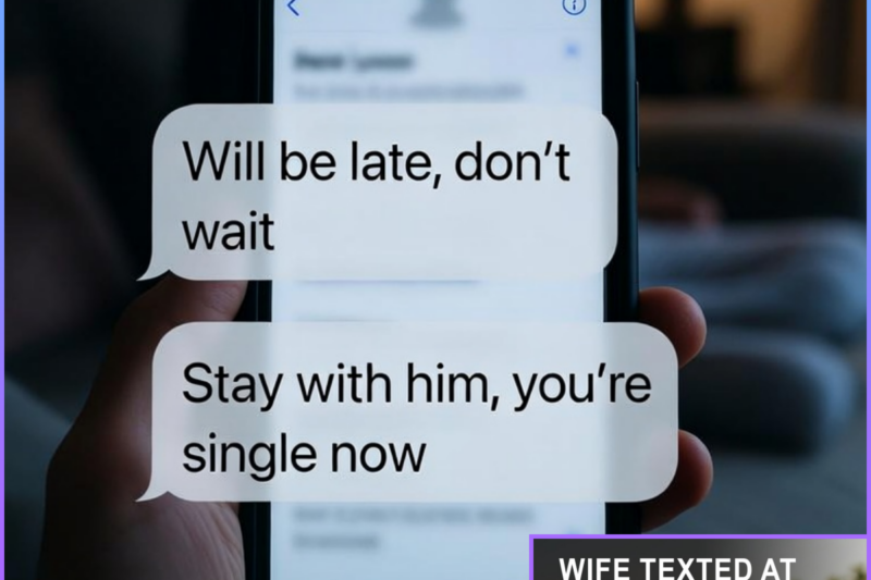 Wife Texted At Midnight Will Be Late, Don’t Wait I Responded Stay With Him, You’re Single Now