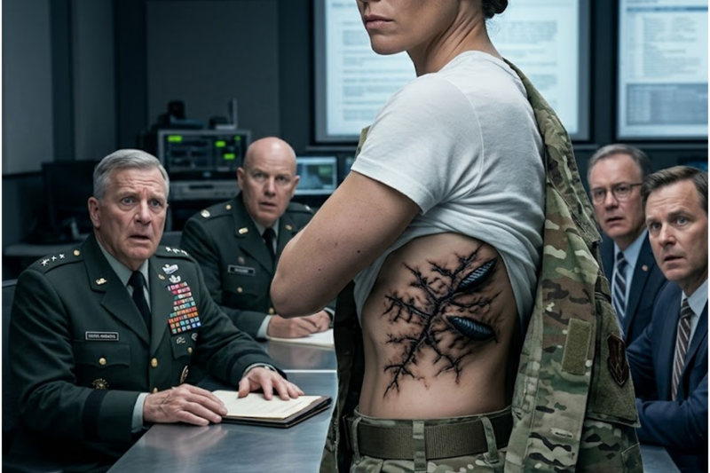 She Took Off Her Jacket – And the General’s Hands Began to Tremble When He Saw the Burn Marks