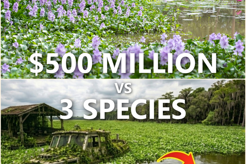 America Spent $500 Million Fighting Water Hyacinth – Three Unexpected Species Did It For FREE