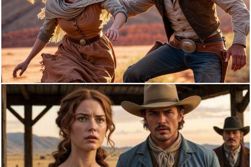 She Leapt From the Wagon to Escape Another Beating, The Cowboy Caught Her Before She Touched the…