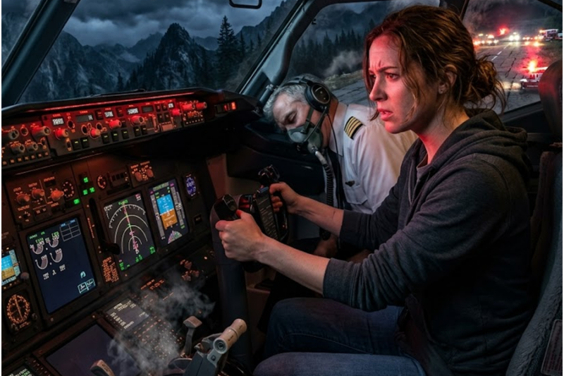 She Was Only a Passenger – Until the Pilots Blacked Out at 30,000 Feet… Then She Took the Controls!