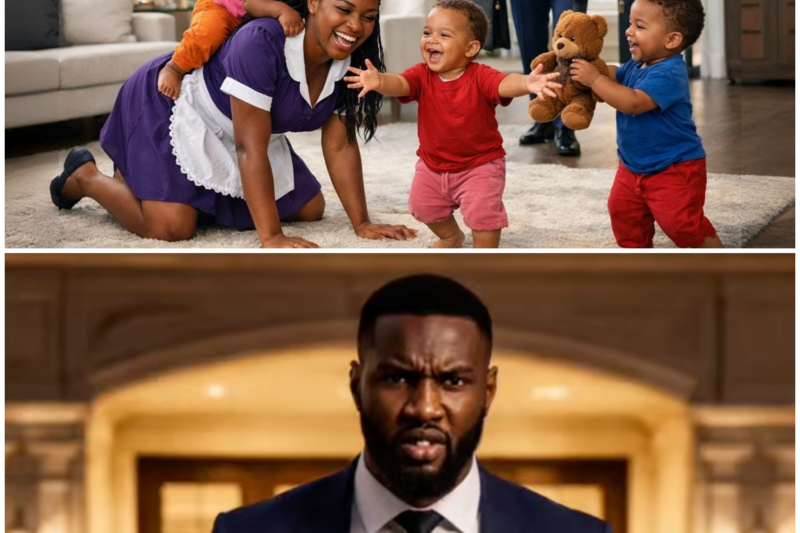 Cold Billionaire Walked In and Found One Nanny Playing With His Triplets