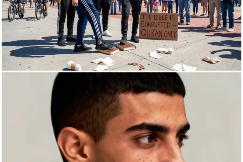 Muslim Activists Stomped On Bibles in Atlanta, Then Their Legs Would Not Move.
