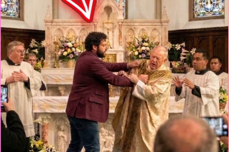 A Priest Is Attacked During Easter Sunday Mass While Praying to the Virgin Mary… AND THIS HAPPENED!
