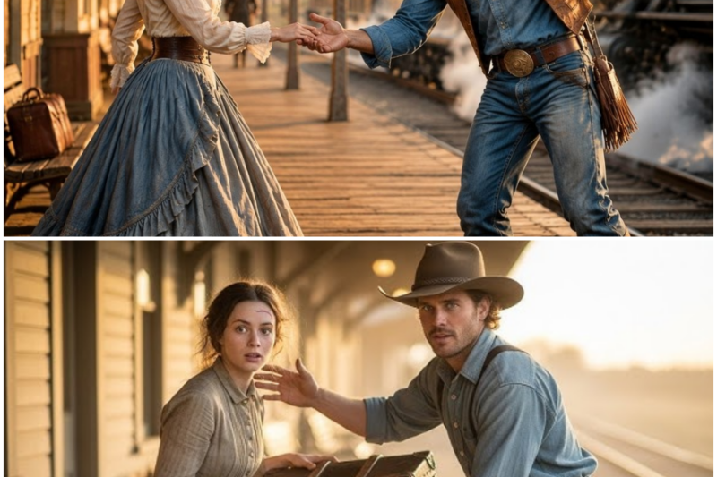 “Mail-Order Bride Left at Station—Cowboy Picks Her Suitcase and Claims Her Wife”