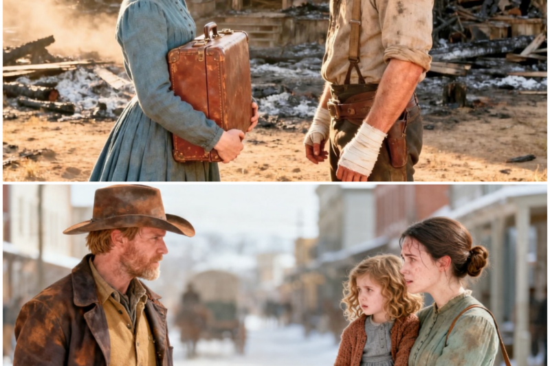 Mail Order Bride Finds Burned Homestead – Her Hidden Wealth Changes a Scarred Cowboy’s Fate