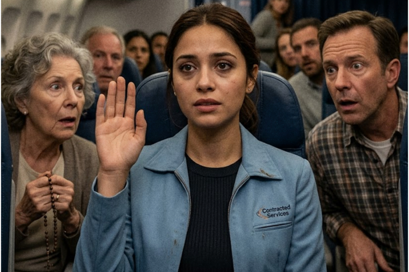 “Any Pilots On Board?” – The Shy Cleaner in Seat 32B Slowly Raised Her Hand