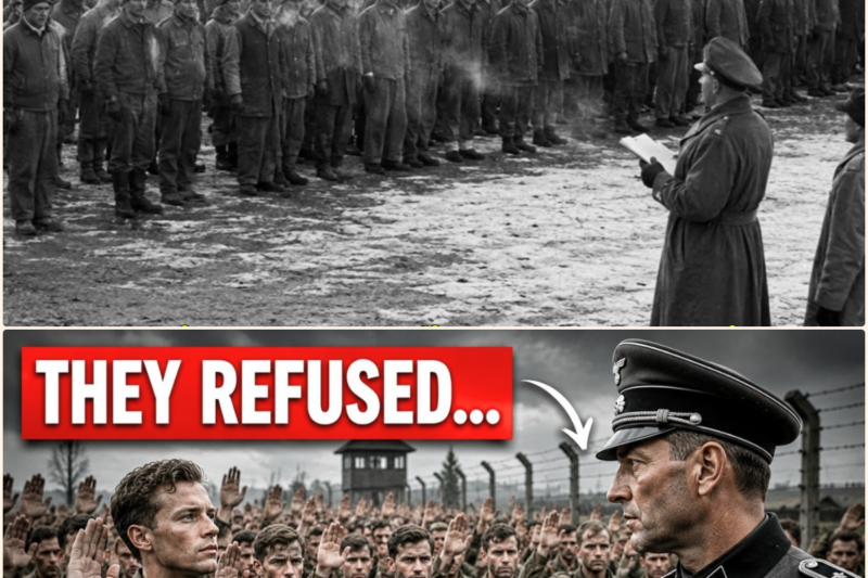 A German Officer Ordered Jewish Soldiers Forward – 600 American POWs Took One Step TOGETHER