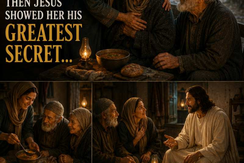 Widow takes in elderly couple abandoned on the road… Then Jesus Showed Her His Greatest Secret…