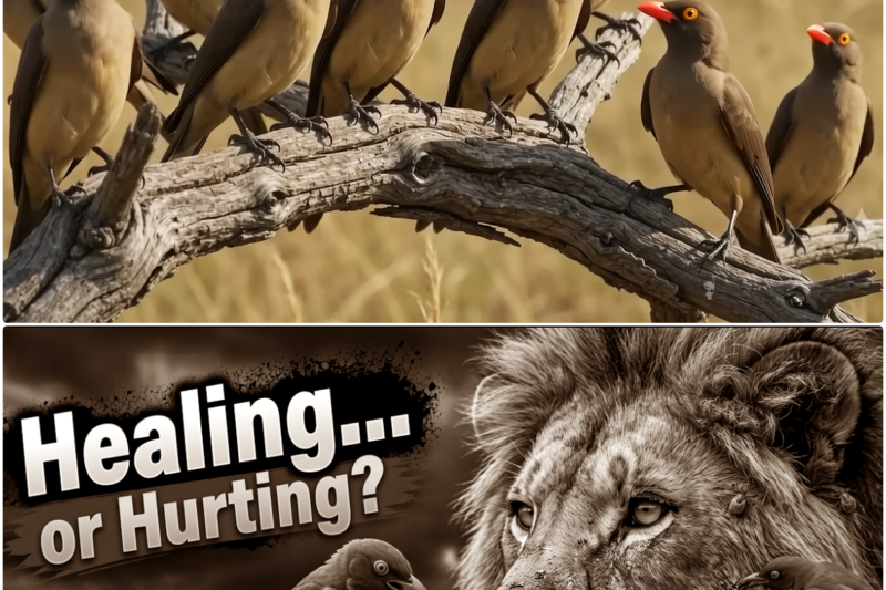 The Secret Partnership Between LIONS and OXPECKERS