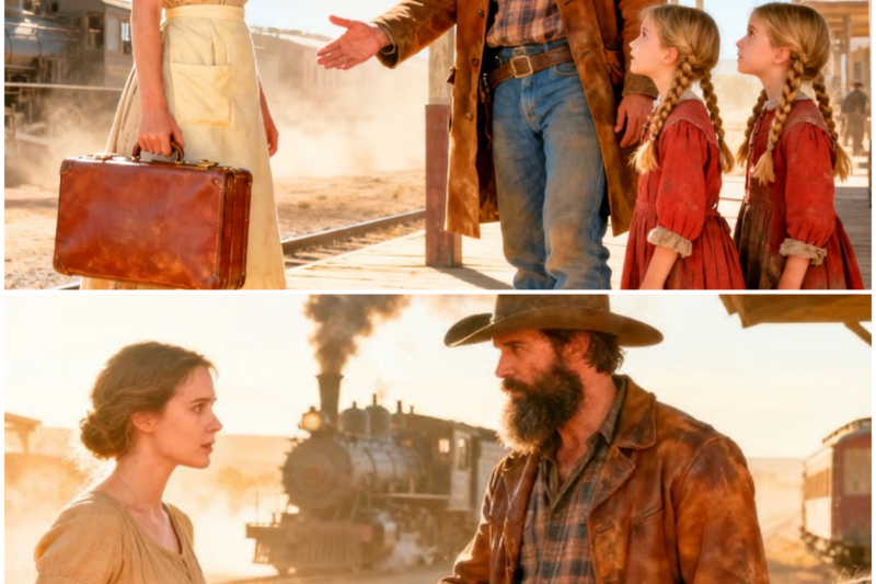 Rejected at the Station… Then a Cowboy Said, “My Twins Need a Mother Like You”