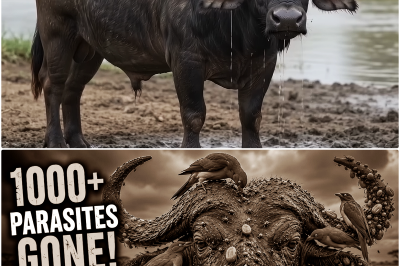 Hundreds of Fish And Oxpecker Clean Thousands of Parasites Off This Buffalo – The Life of Oxpecker