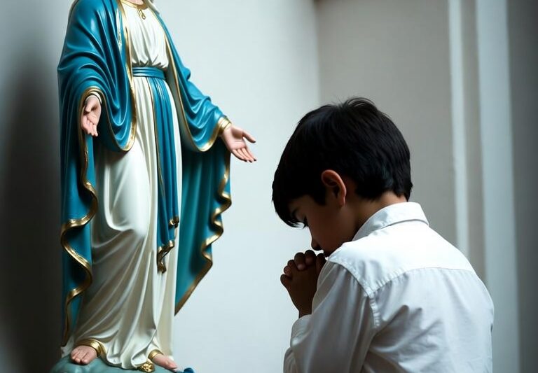 Boy Prayed to the Virgin Mary Every Day… The Reason Shocked
