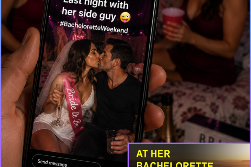 At Her Bachelorette Party, Her Drunk Friend Posted Last Night With Her Side Guy.